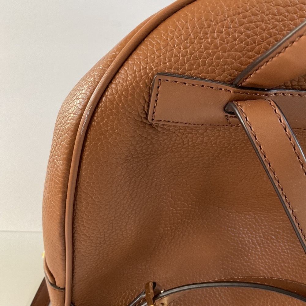 Michael Kors Adina Medium Pebbled Leather Backpack Brown Quite Luxury - Picture 13 of 16
